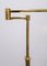Mid-Century Modern Adjustable Swing Arm Floor Lamp in Brass, Germany, 1960s, Image 11