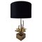 Nenuphar Lilly Table Lamp in Bronze and Brass attributed to Maison Charles, France, 1960s, Image 1