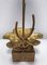 Lampada da tavolo Nenuphar Lilly in bronzo e ottone attribuita alla Maison Charles, Francia, anni '60, Immagine 6