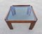 Coffee Table in Walnut and Smoke Glass attributed to Afra and Tobia Scarpa for MCM, Italy, 1960s 3
