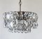 Mid-Century Modern Nickel Plated and Crystal Chandelier from Bakalowits & Söhne, 1960s 2