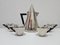 Art Deco Silver-Plated Coffee Set, 1930s, Set of 7 2