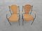 American Wrought Iron and Brass Chair, 1950s 2