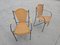 American Wrought Iron and Brass Chair, 1950s 3