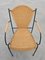 American Wrought Iron and Brass Chair, 1950s 10