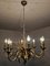 Lampadario Hollywood Regency dorato, anni '70, Immagine 10