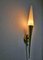 Mid-Century Modern Brass and Opaline Glass Sconce by Limburg, 1960s, Image 2