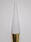 Mid-Century Modern Brass and Opaline Glass Sconce by Limburg, 1960s, Image 8