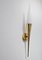 Mid-Century Modern Brass and Opaline Glass Sconce by Limburg, 1960s, Image 5