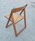 Vintage Folding Chairs with Cane Seats, 1980s, Set of 6 8