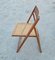 Vintage Folding Chairs with Cane Seats, 1980s, Set of 6 9