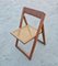 Vintage Folding Chairs with Cane Seats, 1980s, Set of 6 11