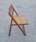 Vintage Folding Chairs with Cane Seats, 1980s, Set of 6 5