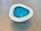 Ashtray in Opaline and Turquoise Murano Glass by Archimede Seguso, 1950s 3