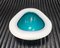 Ashtray in Opaline and Turquoise Murano Glass by Archimede Seguso, 1950s 8