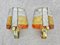 Brutalist Sconces in Hammered Glass from Longobard, 1970s, Set of 2 10