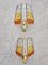 Brutalist Sconces in Hammered Glass from Longobard, 1970s, Set of 2, Image 11