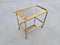 Vintage French Art Deco Gilt Bronze Bar Trolley by Maison Bagués, 1950s 9