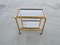 Vintage French Art Deco Gilt Bronze Bar Trolley by Maison Bagués, 1950s, Image 2