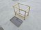 Vintage French Art Deco Gilt Bronze Bar Trolley by Maison Bagués, 1950s 4