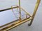 Vintage French Art Deco Gilt Bronze Bar Trolley by Maison Bagués, 1950s, Image 7