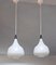 Danish Mid-Century Opaline Glass Pendant Lights by Holmegaard, 1960s, Set of 2 7