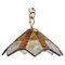 Brutalist Pendant Done in Hammered Glass and Gilt Iron from Longobard, 1970s 1