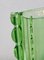 Vaso scultoreo Art Déco in vetro verde, anni '60, Immagine 5