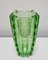 Art Deco Green Glass Sculpural Vase, 1960s 4