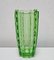 Art Deco Green Glass Sculpural Vase, 1960s 2