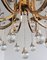 Mid-Cenrury Crystal and Gilt Bronze Chandelier by Gaetano Sciolari, 1960s 13