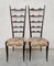 High Backrest Chiavari Chairs in Mahogany attributed to Paolo Buffa Pair, Italy, 1950s, Set of 2 2