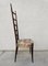 Chiavari Stühle mit hoher Rückenlehne aus Mahagoni, Paolo Buffa Pair zugeschrieben, Italien, 1950er, 2er Set 7