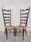 High Backrest Chiavari Chairs in Mahogany attributed to Paolo Buffa Pair, Italy, 1950s, Set of 2, Image 4