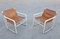 Bauhaus Style Tubular Easy Chairs in Cognac Leather attributed to Jox Interni, 1970s, Set of 2 2