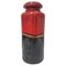 Fat Lava Ceramic Cylinder Vase in Red and Brown attributed to Scheurich, Germany, 1960s, Image 1