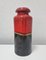 Fat Lava Ceramic Cylinder Vase in Red and Brown attributed to Scheurich, Germany, 1960s, Image 2