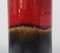 Vase Fat Lava Cylinder en Céramique Rouge et Marron attribué à Scheurich, Allemagne, 1960s 3