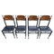 Mid-Century Dining Chairs in style of Paolo Buffa, Former Yugoslavia, 1960s, Set of 4, Image 1