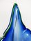 Mid-Century Modern Blue Murano Glass Vase Shaped as Calla Lily, Italy, 1960s, Image 3