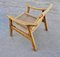 Fauteuils Mid-Century avec Ottomanes dans le style de Hans J. Wegner, Ex-Yougoslavie, 1960s, Set de 4 13