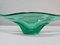 Large Green Murano Glass Bowl Shaped as Gondola, Italy, 1970s 9