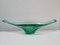 Large Green Murano Glass Bowl Shaped as Gondola, Italy, 1970s 4