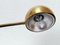 Adjustable Gooseneck Brass Floor Lamp attributed to Fischer Leuchten, Germany, 1960s 4