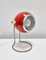 Lámpara de mesa con globo ocular rojo de la era espacial atribuida a Abo Randers, Dinamarca, años 60, Imagen 2