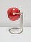 Lámpara de mesa con globo ocular rojo de la era espacial atribuida a Abo Randers, Dinamarca, años 60, Imagen 6