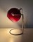 Lámpara de mesa con globo ocular rojo de la era espacial atribuida a Abo Randers, Dinamarca, años 60, Imagen 7