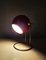 Lámpara de mesa con globo ocular rojo de la era espacial atribuida a Abo Randers, Dinamarca, años 60, Imagen 3