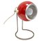 Lámpara de mesa con globo ocular rojo de la era espacial atribuida a Abo Randers, Dinamarca, años 60, Imagen 1