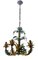 Faux Bamboo Tole Palm Tree Chandelier, France, 1950s 2